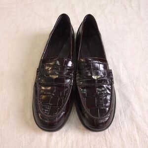 Madewell The Grayson Penny Loafer Crocodile Leather - Sz 8/ (NR855)